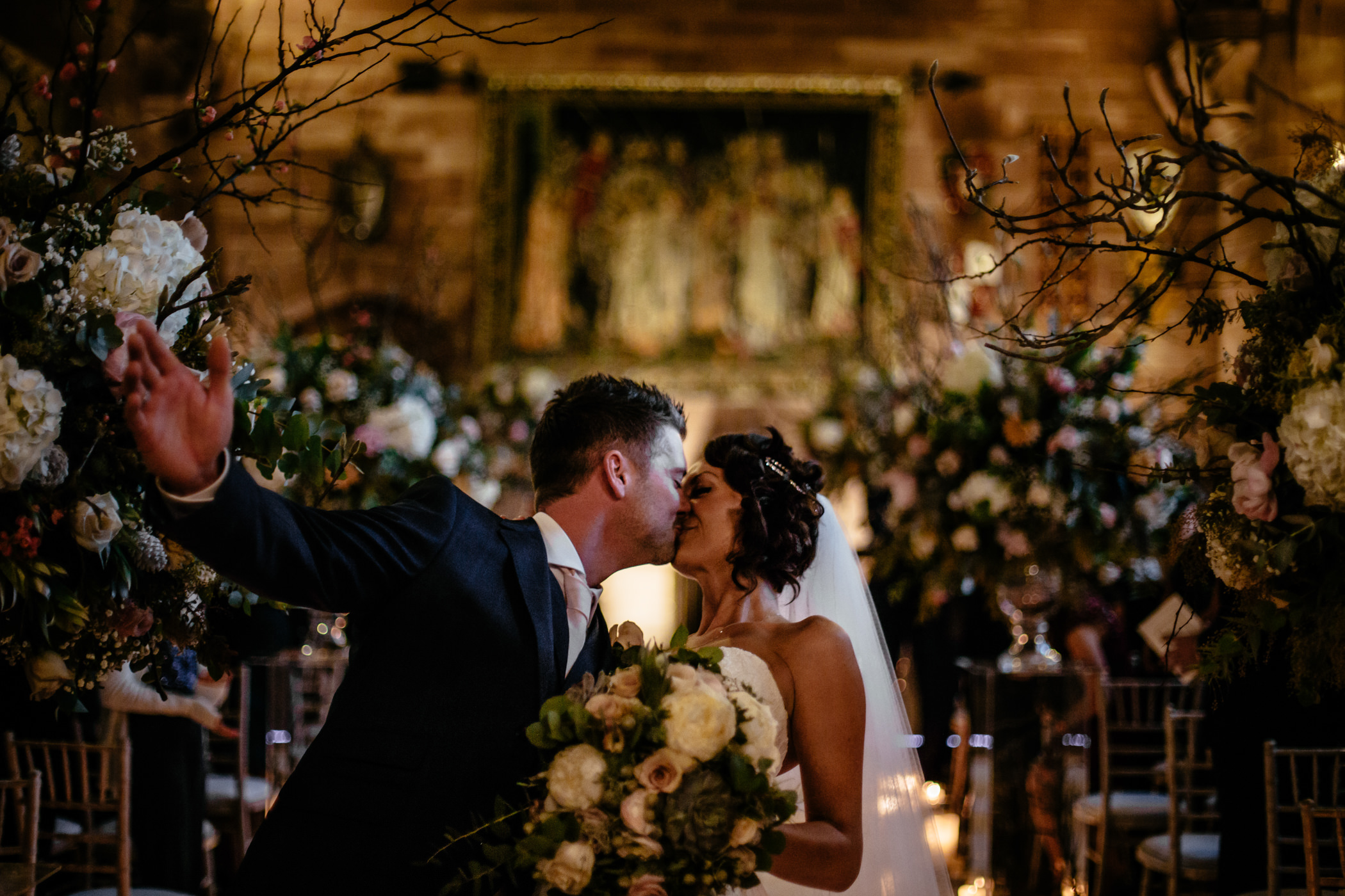 Ant & Louise NYE Peckforton Castle Wedding- Sansom Photography-13
